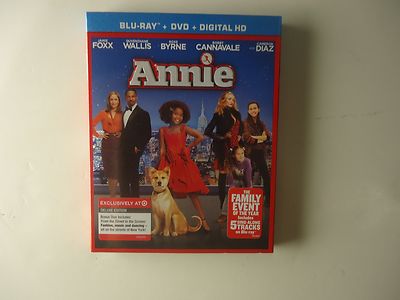 Annie (Blu-ray/DVD, 2015, 2-Disc, Ultraviolet) NEW w/slipcover Target-image