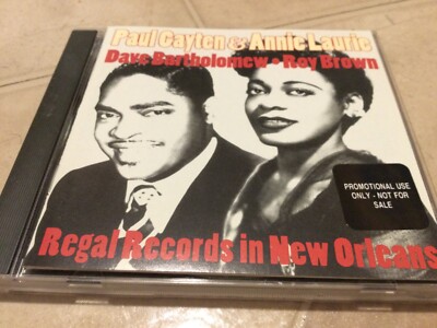 PAUL GAYTEN & ANNIE LAURIE : Regal Records in New Orleans - Promo-image