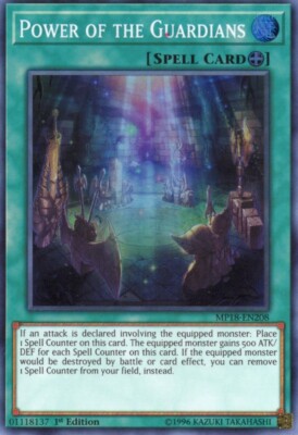 Yu-Gi-Oh! Power of the Guardians 1st Ed. MP18-EN208 Super Rare NM/LP x1-image