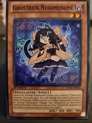 Ghostrick Nekomusume - 1st Edition  - Yugioh Dark Monster - Vintage-image