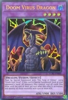 Doom Virus Dragon - LCKC-EN064 - Ultra Rare - 1st Edition NM YuGiOh!  Legendary -image