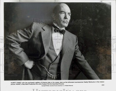 1982 Press Photo Actor Albert Finney in 