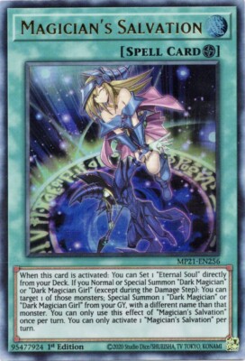Magician's Salvation MP21-EN256 Ultra Rare 1st Edition Near Mint YuGiOh-image