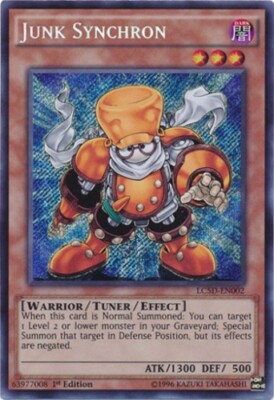 Junk Synchron - LC5D-EN002 - Secret Rare - 1st Edition NM YuGiOh!  Legendary Col-image