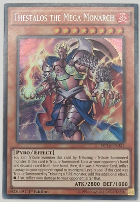 Thestalos the Mega Monarch - MP15-EN021 - Secret Rare 1st Edition Yugioh-image