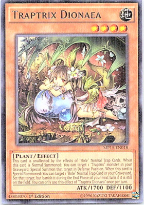 Traptrix Dionaea MP15-EN018 Yu-Gi-Oh! Light Play 1st Edition -image