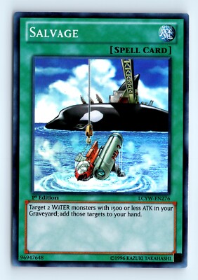 Yu-Gi-Uh Salvage #LCYW-EN276 Legendary Collection 3 Yugis World tcg 1st edLP-image