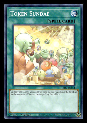 Yugioh Legendary Duelists: Rage of Ra #LED7-EN054 Token Sundae-image