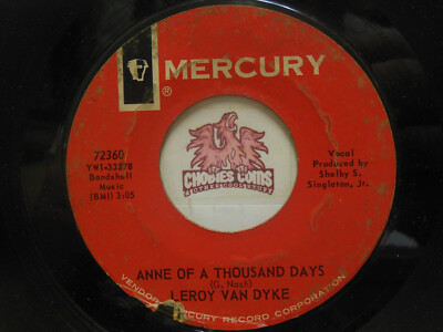 Leroy Van Dyke – Annie Of A Thousand Days / Poor Guy. 45 RPM G+ (7E)-image