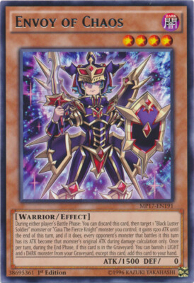 Envoy of Chaos - MP17-EN191 - Rare - 1st Edition x3 - Near Mint-image