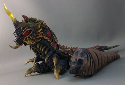 MOTHRA & BATTRA Larva set BANDAI S.H.MonsterArts Action Figures PVC Yuji Sakai-image