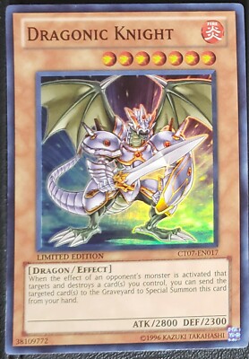 2010 YUGIOh Collectors Tins CT07-EN017 Dragonic Knight  ( New )-image