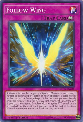 Follow Wing - MP16-EN224 - Common - 1st Edition Near Mint 2016 Mega Tin Singles-image