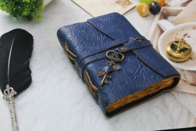 Leather journal premium design notebook handmade perfect diary vintage 7*5inch-image