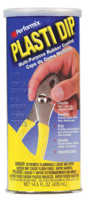 BLACK 14.5oz Performix PLASTI DIP Plastic Multi Rubber Grip Coating Handle Tool-image