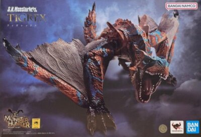 Bandai Tamashii S.H.MonsterArts Monster Hunter Rise Tigrex Action Figure-image