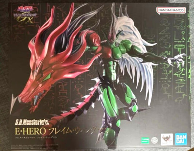 S.H.MonsterArts E. HERO Flame Wingman Action Figure Yu-Gi-Oh! Duel Monsters GX-image