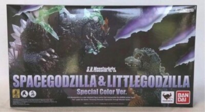 Bandai S.H.MonsterArts Space Godzilla & Little Godzilla Special Color Ver.-image