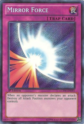 Near Mint x 1 Mirror Force - LCYW-EN091 - Secret Rare - 1st Edition LCYW Legenda-image