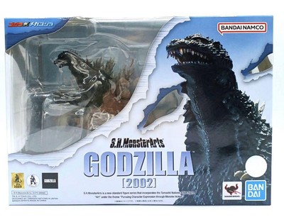 S.H. MonsterArts Godzilla Mechagodzilla 2002 Action Figure, Used-image