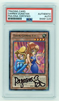 PSA Signed Darren Dunstan Toon Gemini Elf LCYW-EN107 1st Edition-image