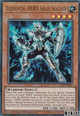 ( ELEMENTAL HERO SOLID SOLDIER ) - Ultra - CT15-EN003 - Limited - NM - Mega Tin-image