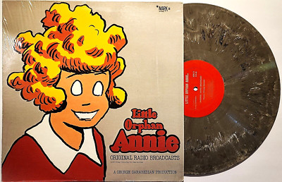 LITTLE ORPHAN ANNIE : Original Radio Broadcasts - Gray Marble Pressing (1973)-image