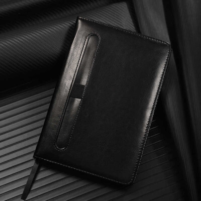 PU Leather Business Journal A5 Notebook Lined Paper Writing Diary 200 Pages-image