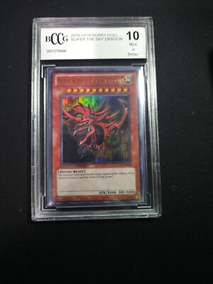 2010 LEGENDARY COLL. SLIFER THE SKY DRAGON BCCG  (BECKETT) GRADE 10 -image