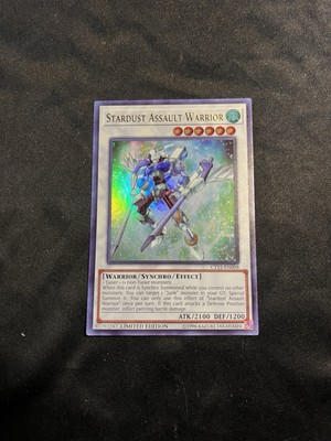 Yugioh 2018 Mega-Tins #CT15-EN008 Stardust Assault Warrior Ultra Rare tcg-image
