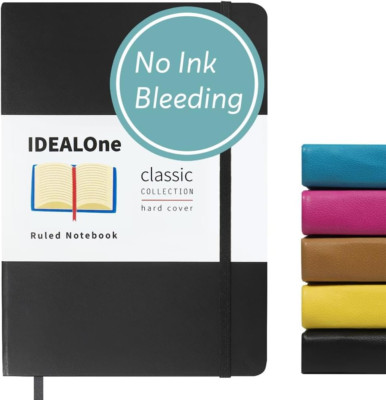 Hardcover Journal Lined–A5 (5.7X8) Small Notebook, College Ruled Journaling Note-image