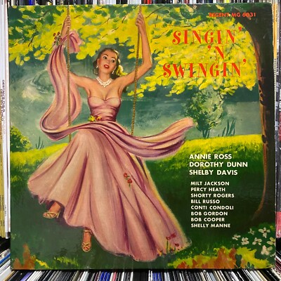 ANNIE ROSS + DOROTHY DUNN + SHELBY DAVIS - SINGIN' N SWINGIN' (VINYL LP)  1956!!-image