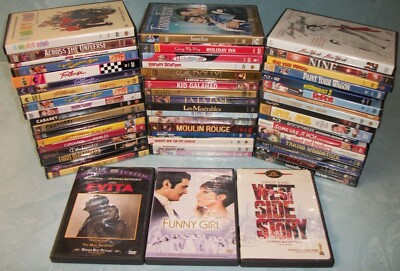 Musicals and Music Themed DVDs and Blu-rays # thru L $2.95-$9.95 Save Up To 25%-image