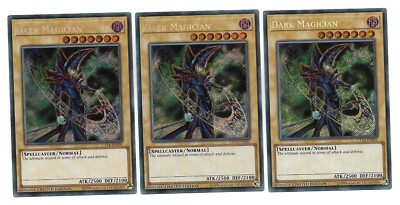 3x Dark Magician - (CT14-EN001 - Ltd Ed - Secret Rare) - NM - Yugioh-image
