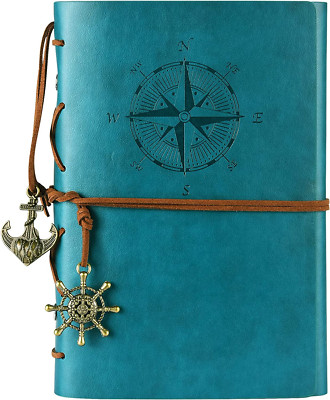 MALEDEN Leather Writing Journal Notebook, Classic Spiral Bound Notebook Refillab-image