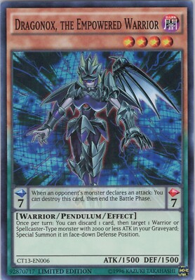 Dragonox, the Empowered Warrior NM (#2) CT13 LTD 2016 Mega-Tins Yugioh-image