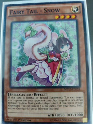 Yu-Gi-Oh! TCG Fairy Tail - Snow 2017 Mega-Tin Mega Pack MP17-EN091 1st...-image
