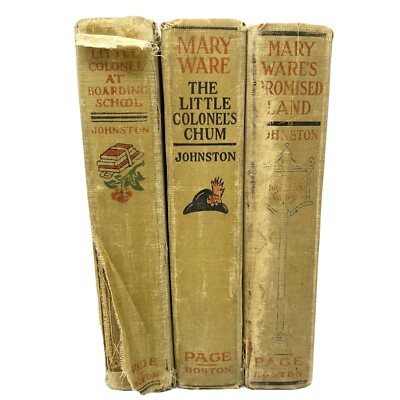 Vintage 1912 Set of 3 Mary Ware Annie Fellows Johnston HC Books-image