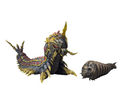 S.H. Monster Arts Mothra (larva) & Battra (larva) set (Tamashii Web Store)-image