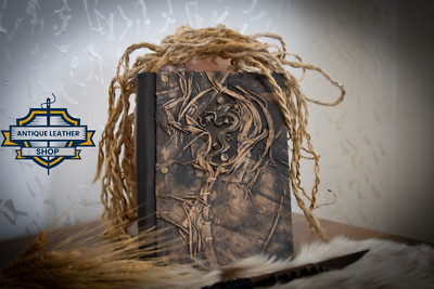 Antique Leather Bound Memory and Diary Notebook-image