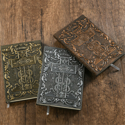 Embossed Faux Leather Cover Vintage Journals Notebook Lined Paper Diary Planner -image