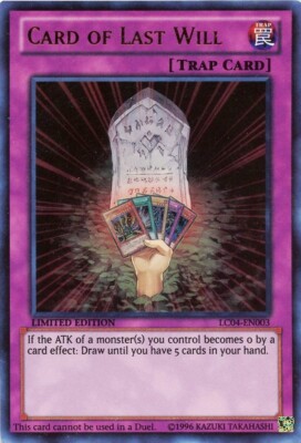 3 x Card of Last Will - LC04-EN003 - Ultra Rare - Limited Edition Near Mint, Eng-image