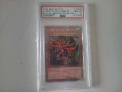 PSA 10 Yu-Gi-Oh Slifer the Sky Dragon LC01-EN002 25th Anniversary Secret Rare-image