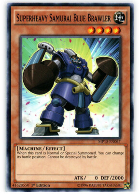 Superheavy Samurai Blue Brawler - MP15-EN067 - Common - 1st Edition x1 - Lightly-image