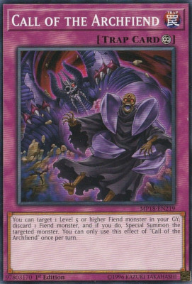 YUGIOH Call of the Archfiend 2018 Mega-Tin Mega Pack MP18-EN219 Common 1st Ed MP-image