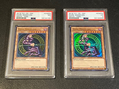 2 2016 Yu-Gi-Oh! Dark Magician Mega-Tins #EN003 PSA 7-5-image