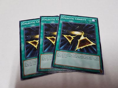 3x Yu-Gi-Oh 2015 Mega-Tin Mega Pack  #MP15-EN032 Galactic Charity-image