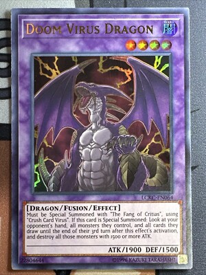 Doom Virus Dragon - NM - LCKC-EN064 - Unlimited - Ultra Rare - Yu-Gi-Oh! TCG-image