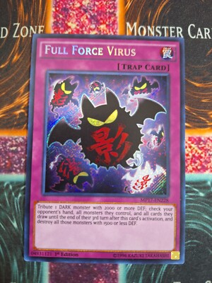 Yu-Gi-Oh! TCG Full Force Virus MP17-EN228 Secret Rare 1st Edition Near Mint-image