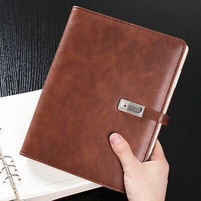 144 Pages PU Leather Refillable Journal A5 Notebook Lined Paper Writing Diary-image